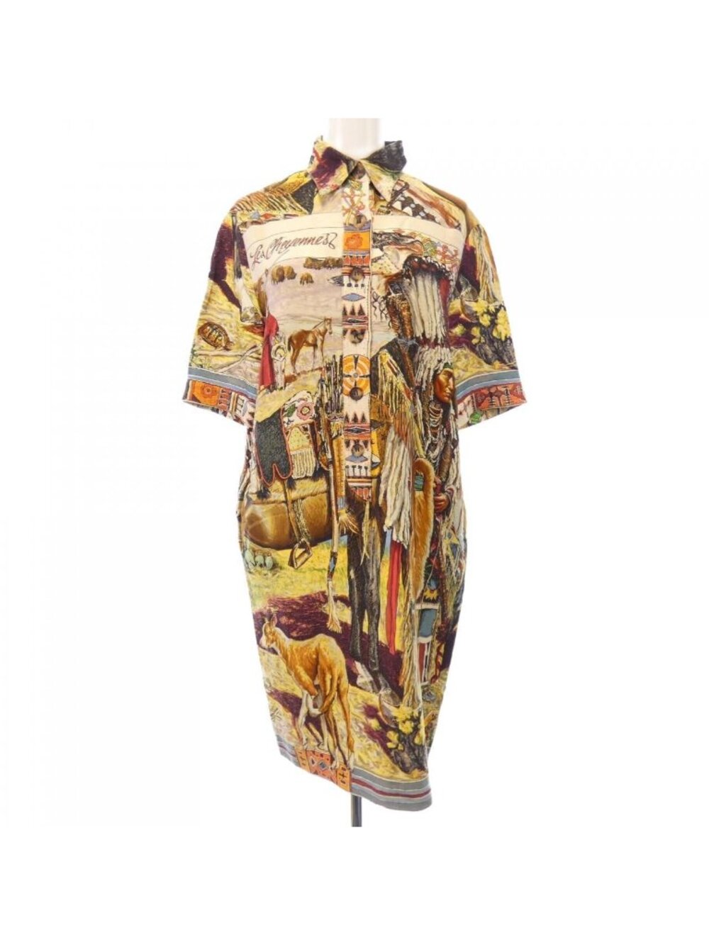 Hermes Vintage les Cheyennes Dress
